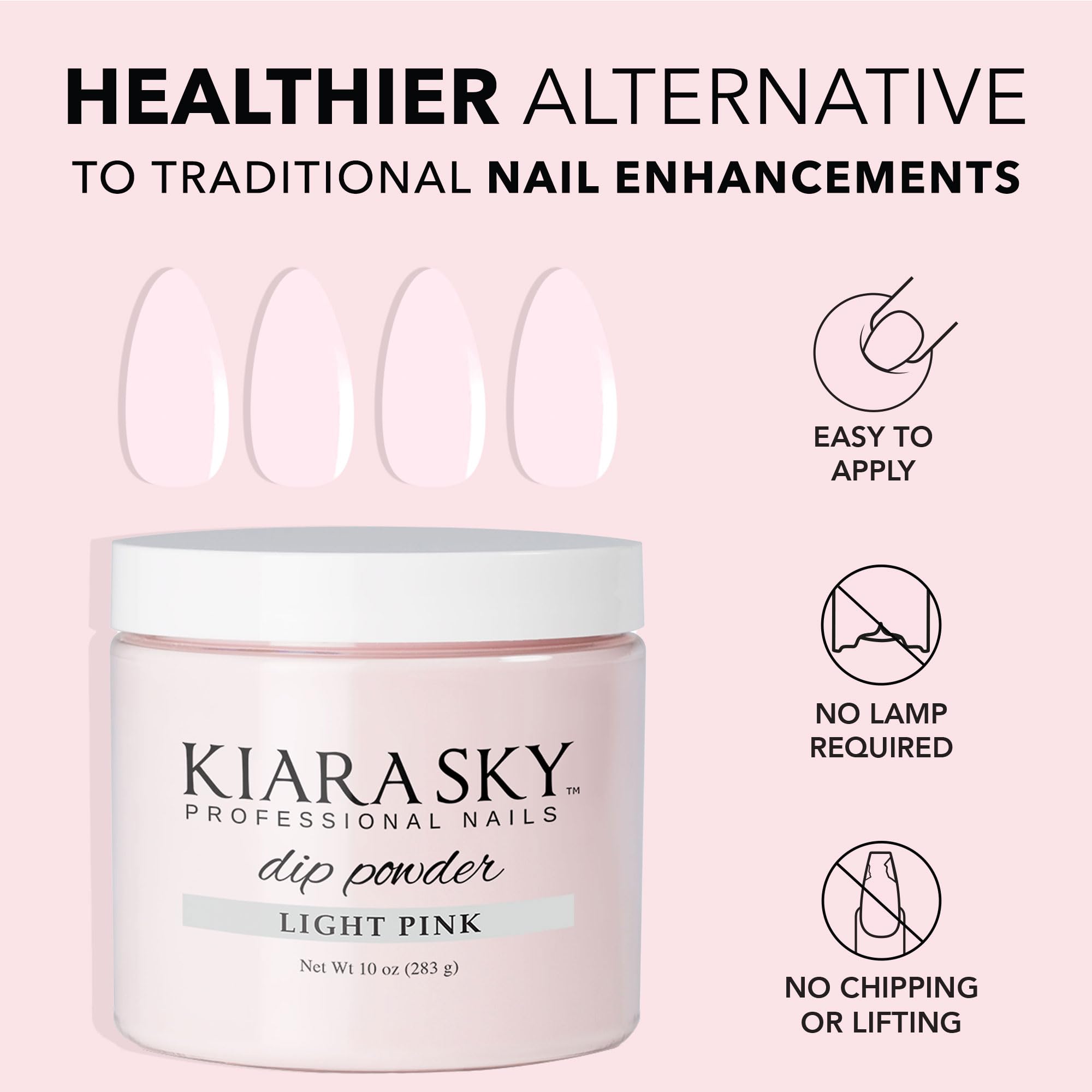 Kiara Sky Dip Powder Essentials 10 oz Refill – Light Pink