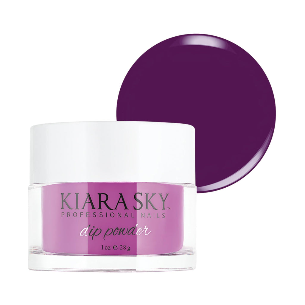 Kiara Sky Dip Powder Royal Purple 1 oz – Regal, Long-Lasting Nail Color