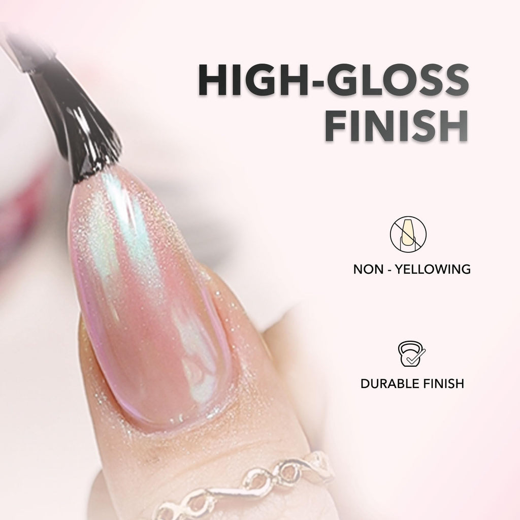 KIARA SKY Rub On LED UV Soak Off Non Wipe Gel Top Coat for Nails | Base and Top Coat for Powder Effects