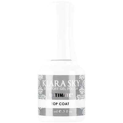 KIARA SKY Ultimate Gel Top Coat 15ml | Soak Off Gel Polish Top Coat