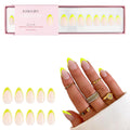 Kiara Sky XPRESS PRO 100% Acrylic Nails — Almond Short Limoncello, 30-Piece Kit