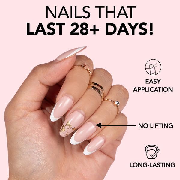 Kiara Sky XPRESS PRO 100% Acrylic Nails — Almond Short Limoncello, 30-Piece Kit