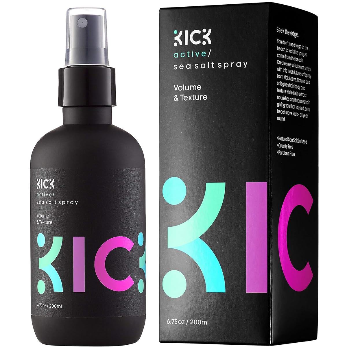 Kick Sea Salt Spray for Men – Beach Waves, Natural Texture & Volume | 200ml