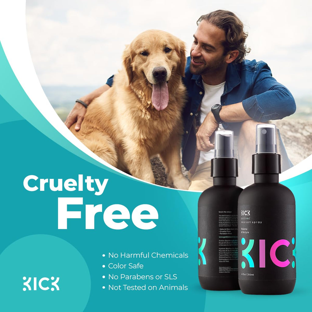Kick Sea Salt Spray for Men – Beach Waves, Natural Texture & Volume | 200ml