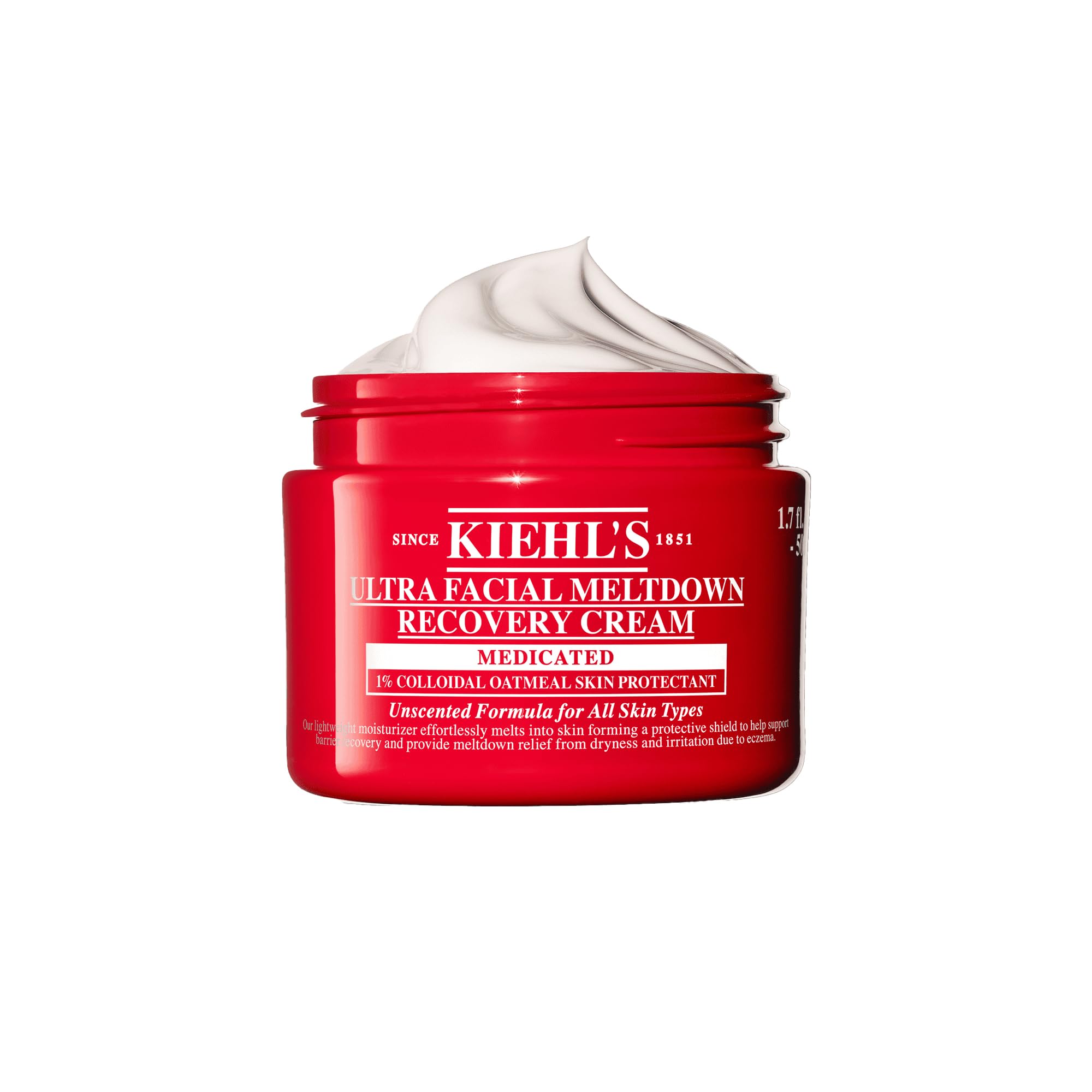 Kiehl's Ultra Facial Recovery Barrier Cream – Lightweight Moisturizing Face Cream for Dry & Sensitive Skin (1.7 fl oz)