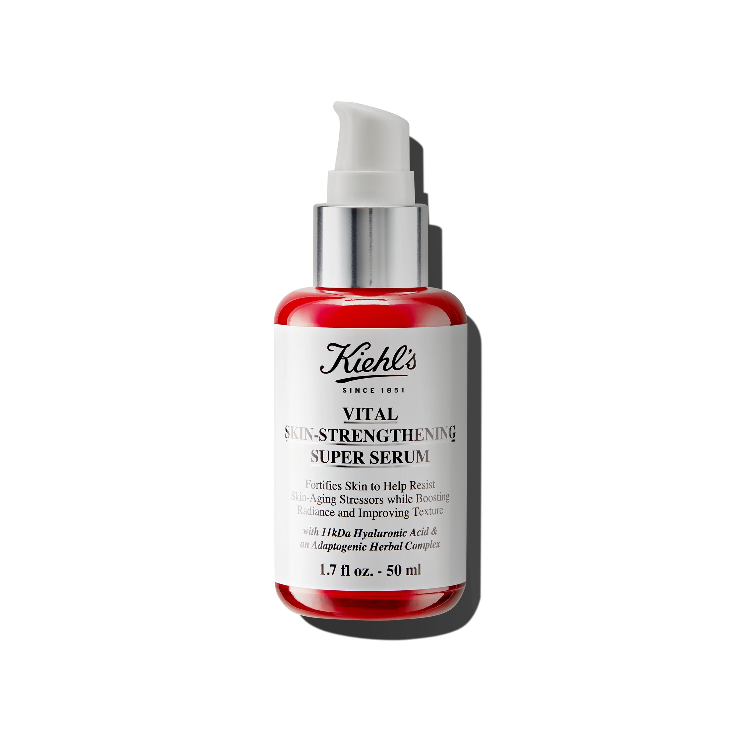 Kiehl's Vital Skin-Strengthening Hyaluronic Acid Serum – Radiance, Smoothing & Adaptogenic Complex | 1.7 fl oz