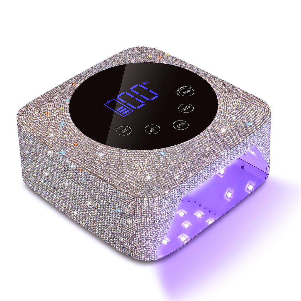 Kikugu Cordless UV Nail Lamp 72W – 5 Timer Settings, Rechargeable, Auto Sensor