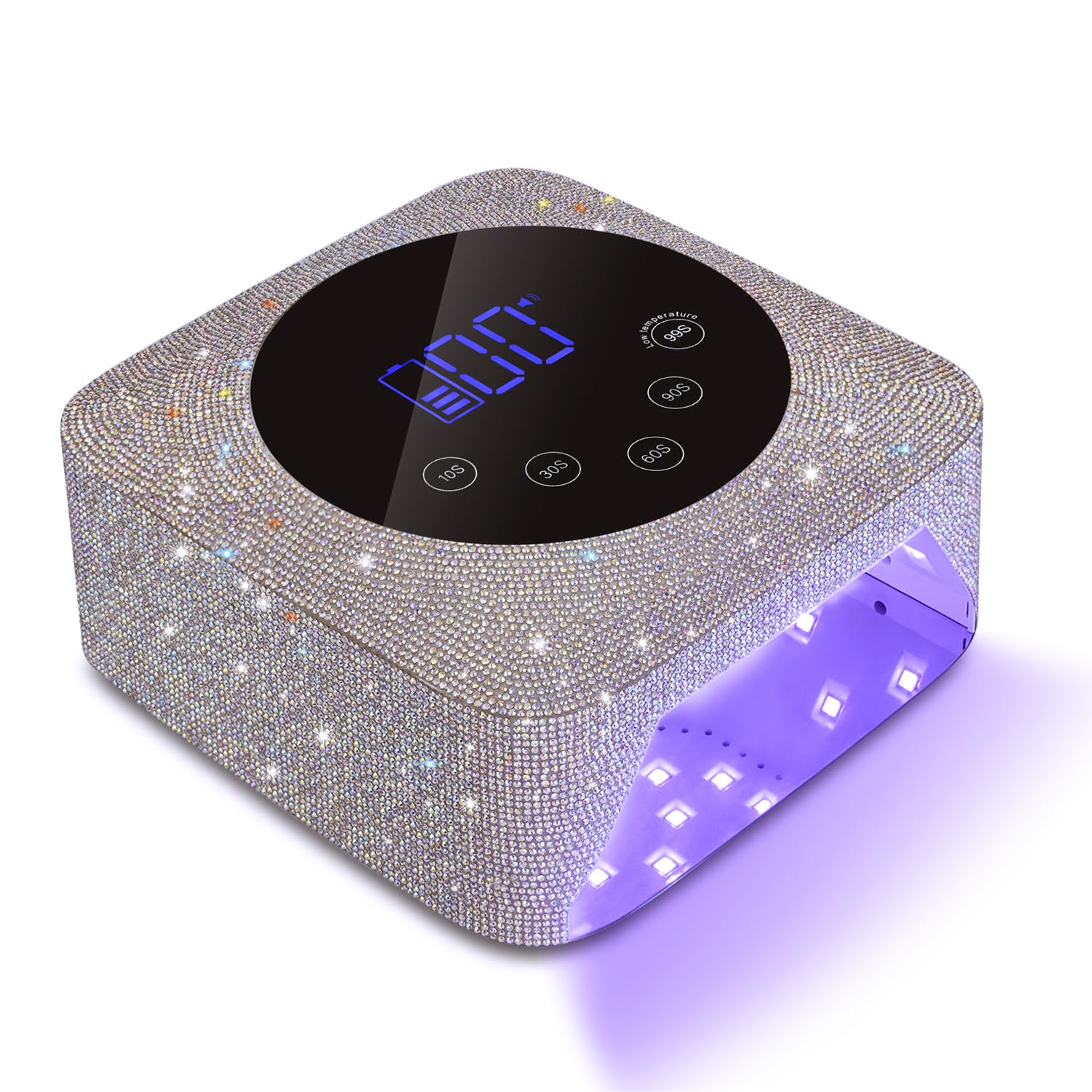 Kikugu Cordless UV Nail Lamp 72W – 5 Timer Settings, Rechargeable, Auto Sensor