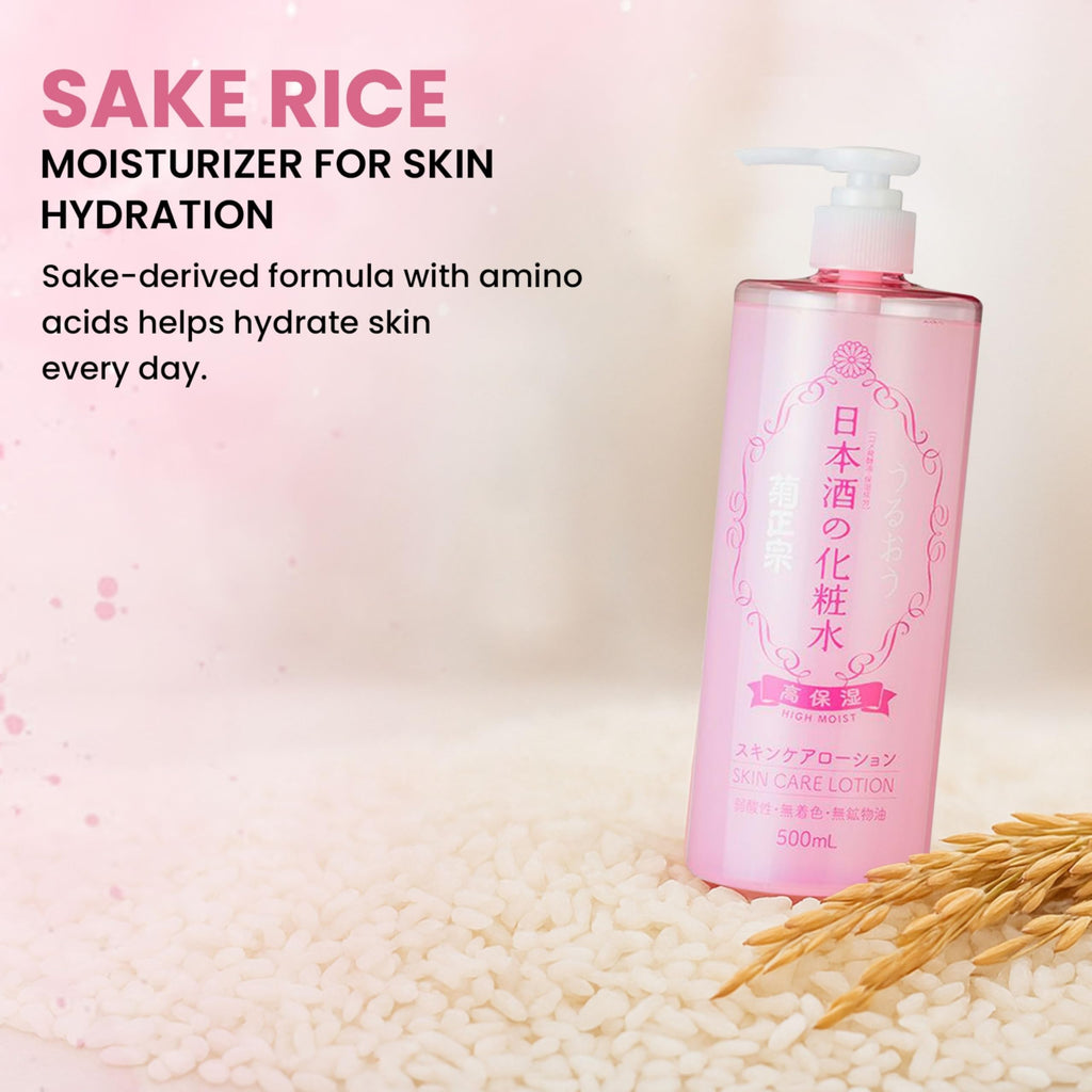 Kikumasamune 2-in-1 Toner & Body Lotion for Dry Skin | Rice Extract & Ceramides | 16.9 oz
