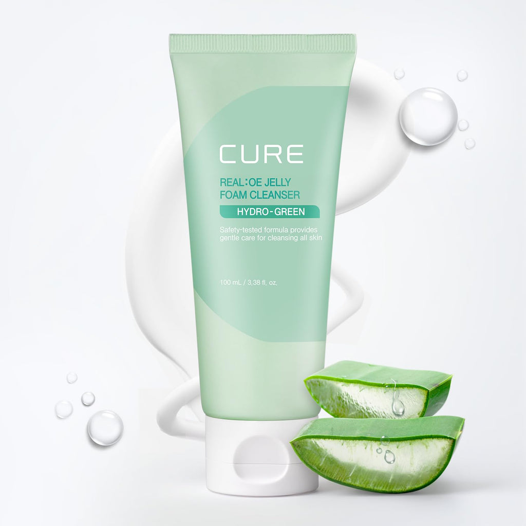 Kim Jeong Moon Aloe CURE Foam Cleanser — Hydrating Korean Face Wash for Sensitive Skin, 3.38 fl oz