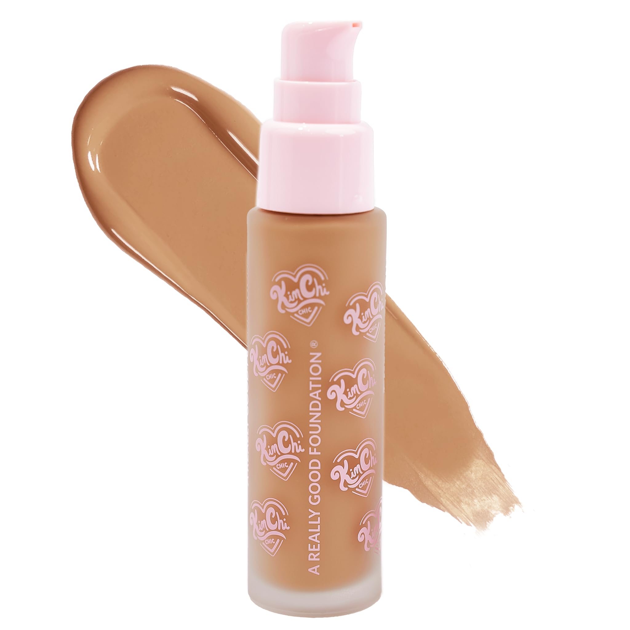 Kimchi Chic A Really Good Foundation – Medium to Full Coverage, Lightweight, Vegan & Cruelty-Free (114M Neutral Undertones)