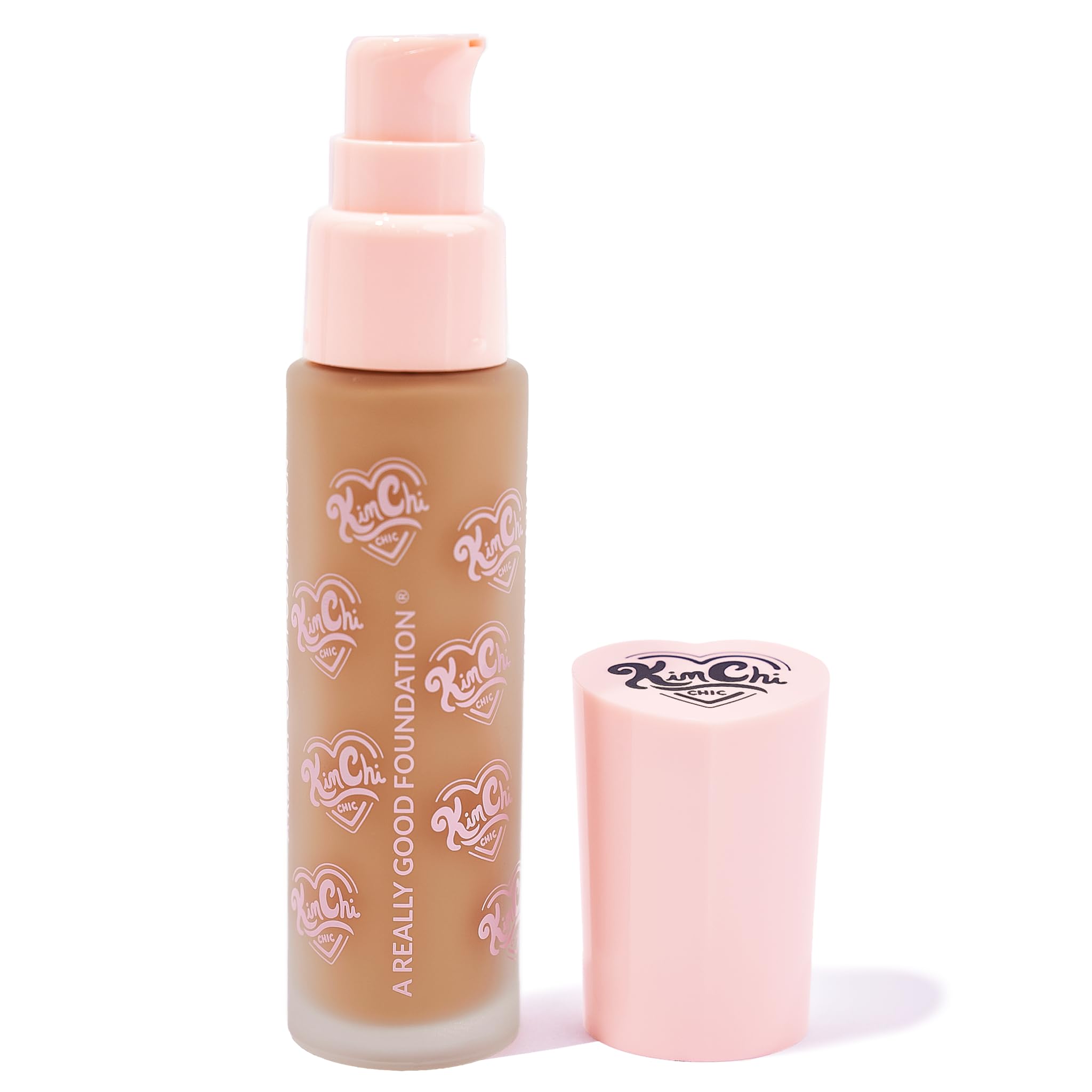Kimchi Chic A Really Good Foundation – Medium to Full Coverage, Lightweight, Vegan & Cruelty-Free (114M Neutral Undertones)