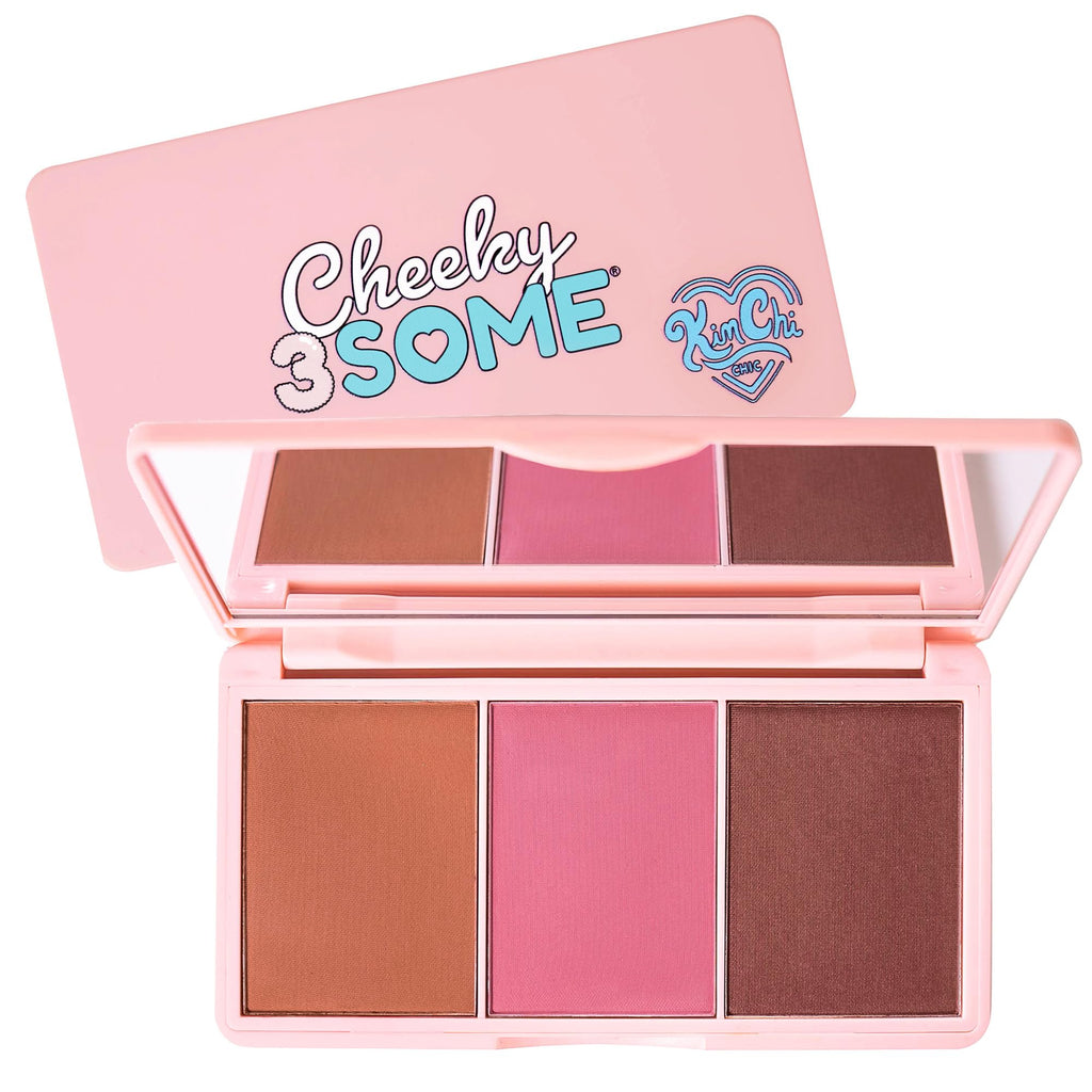 Kimchi Chic Beauty Cheeky 3Some Blush Trio – 3 Shades for Custom Rosy Cheeks, Royal Flush