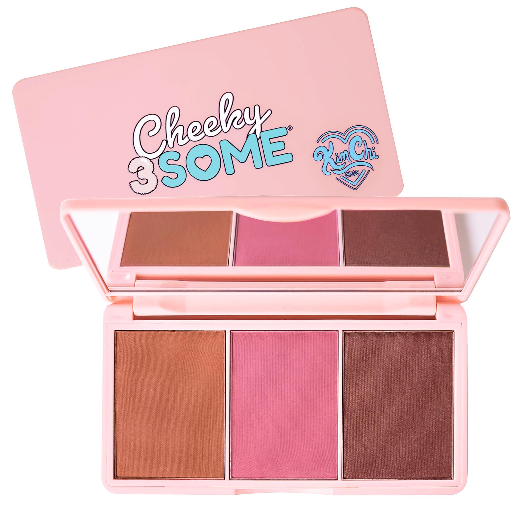 Kimchi Chic Beauty Cheeky 3Some Blush Trio – 3 Shades for Custom Rosy Cheeks, Royal Flush