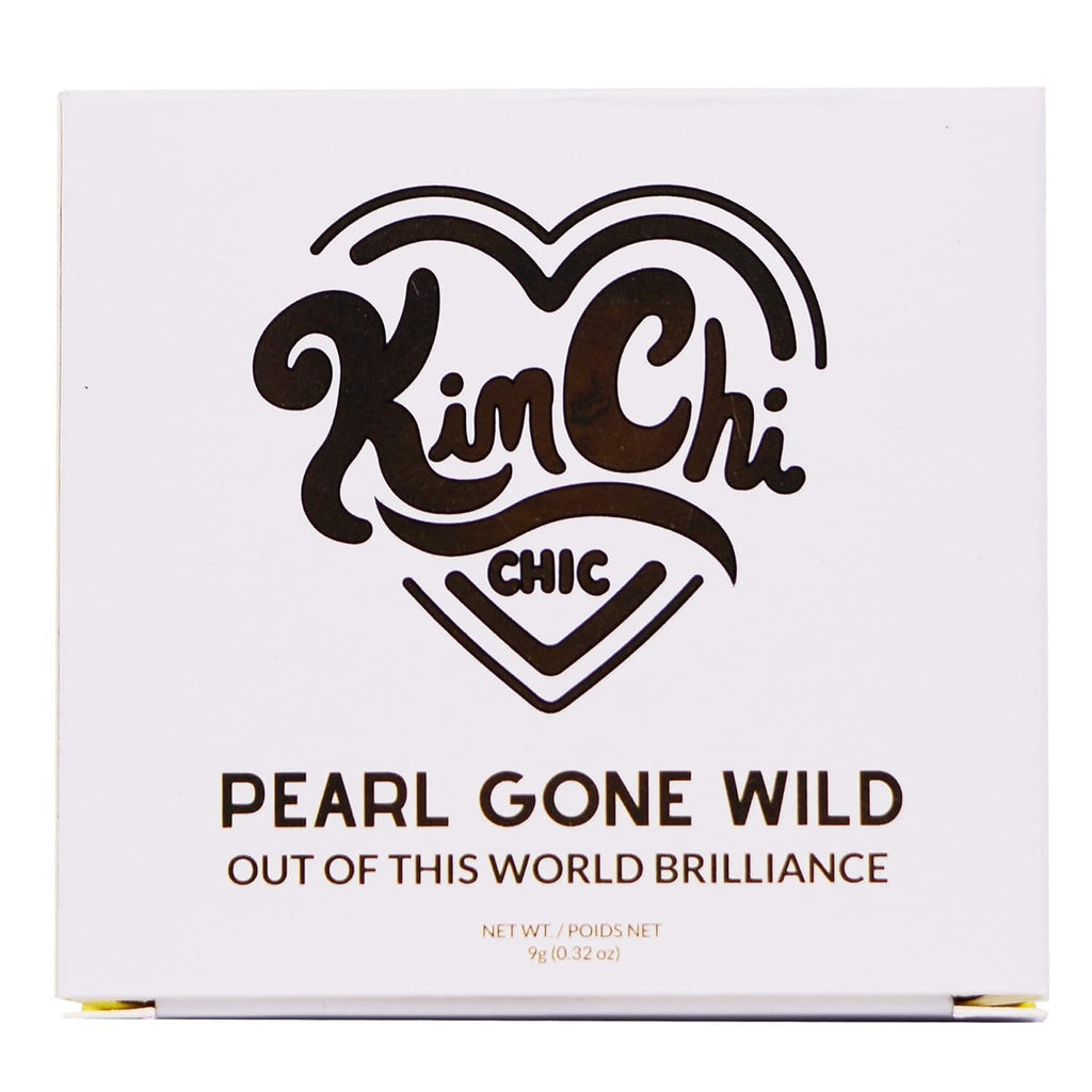 Kimchi Chic Pearl Gone Wild Highlighter – Iridescent Glow, Built-In Mirror, Cruelty-Free