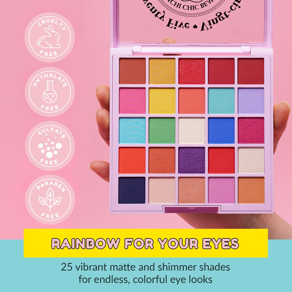 Kimchi Chic Twenty Five Eyeshadow Palette – 25 Matte & Shimmer Shades | Cruelty-Free & Vegan