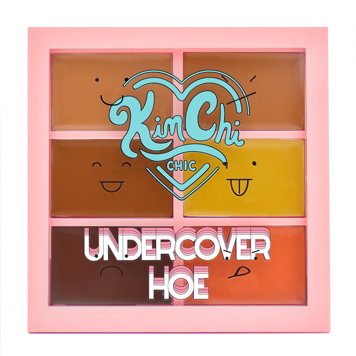 Kimchi Chic Undercover Hoe Corrector Palette — Full Coverage Concealer (Deep, 0.25oz) Cruelty-Free