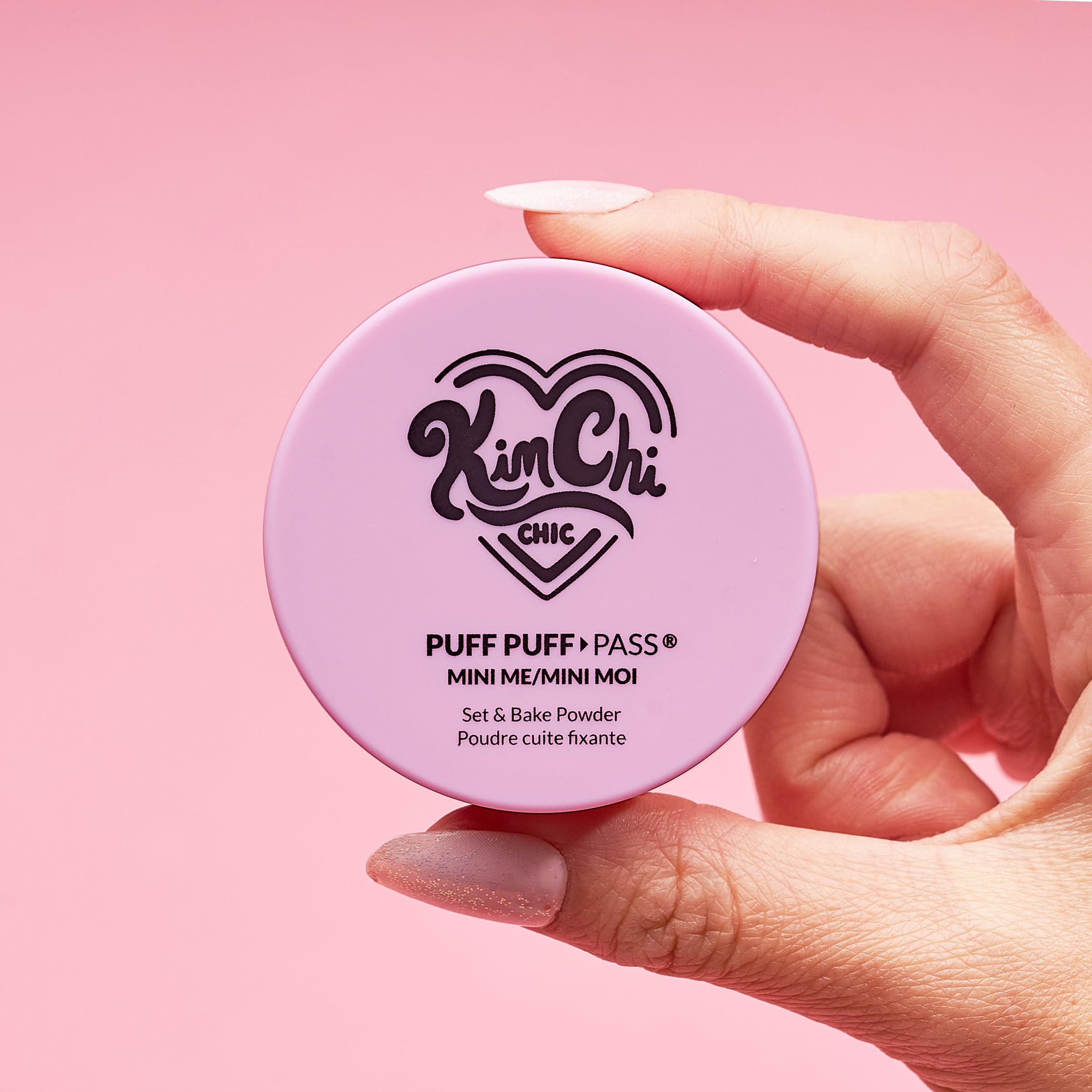KimChiChic Mini Me Puff Puff Pass Set + Banana Bake Setting Powder, 0.17oz