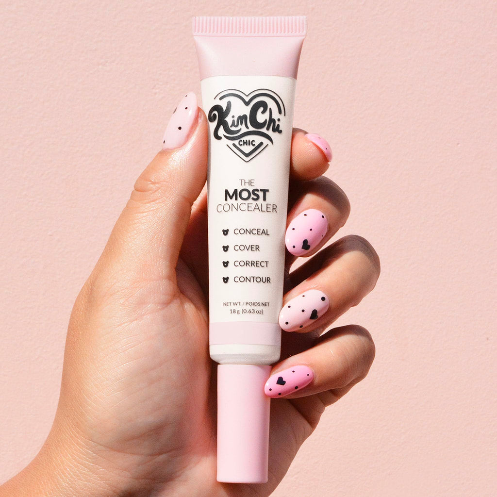 KimChiChic Beauty The Most Concealer | Full Coverage & Water-Resistant, Multi-Use with Brush