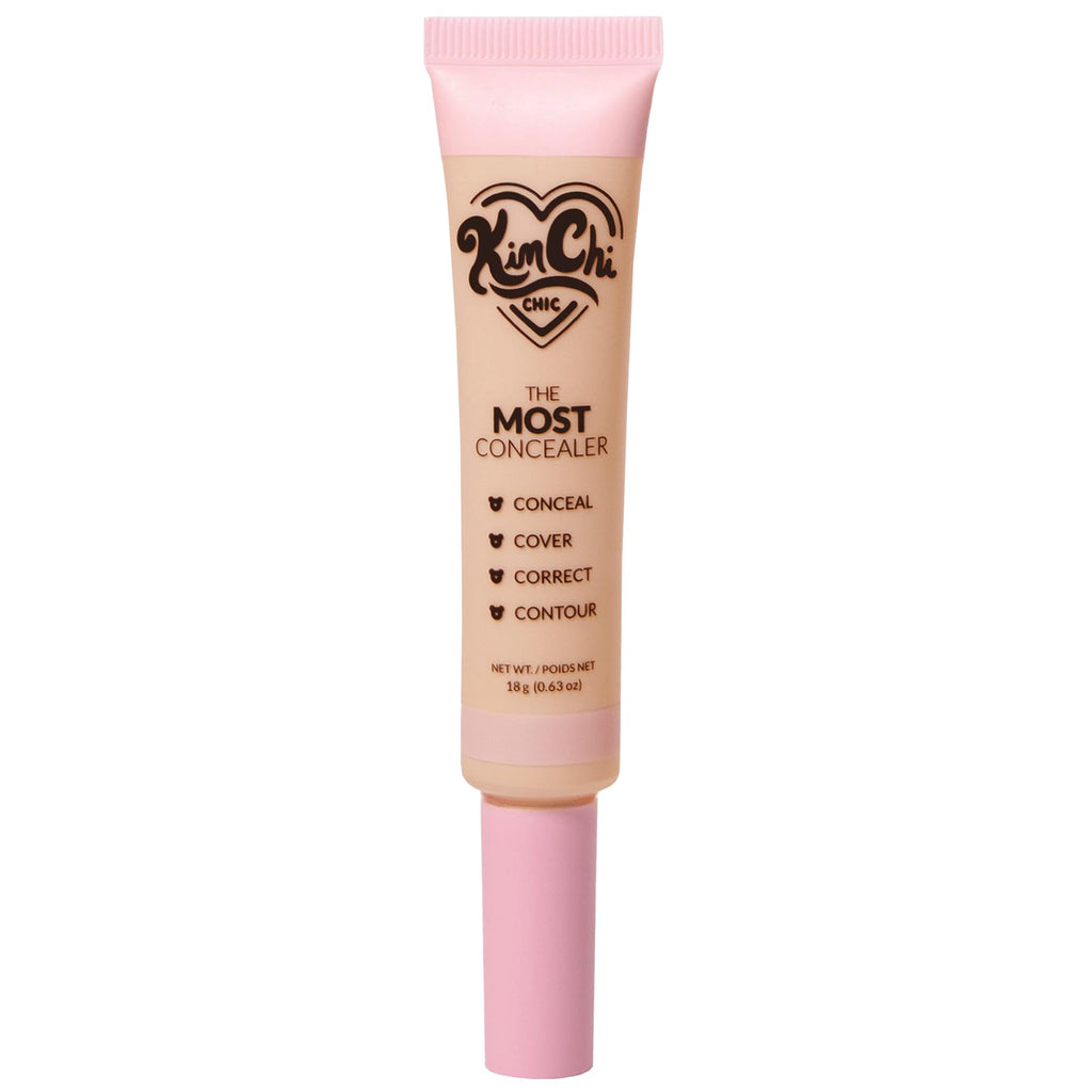 KimChiChic Beauty The Most Concealer | Full Coverage, Water-Resistant Concealer with Precision Brush