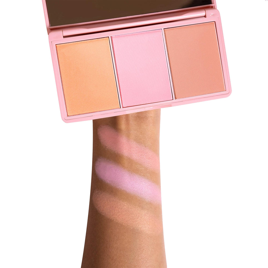 KimChiChic Beauty Cheeky 3Some Blush Trio – 3-Color Blush Palette with Mirror (0.47 oz)