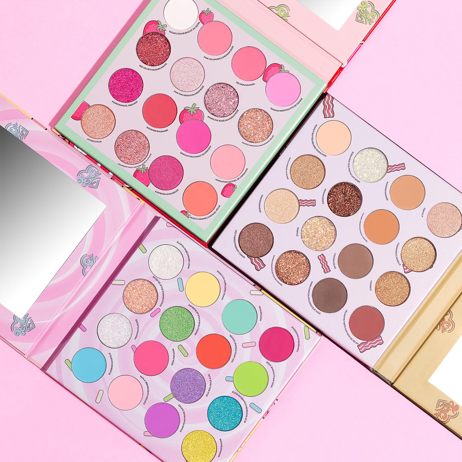 KimChiChic Beauty Donut Collection Eyeshadow Palette – 16 Matte, Pigment & Glitter Shadows