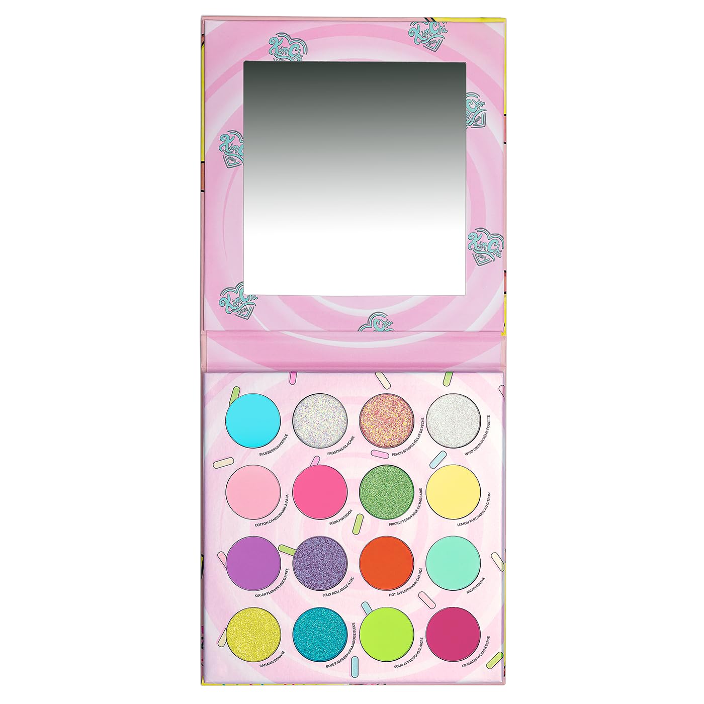 KimChiChic Beauty Donut Collection Eyeshadow Palette – 16 Matte, Pigment & Glitter Shadows