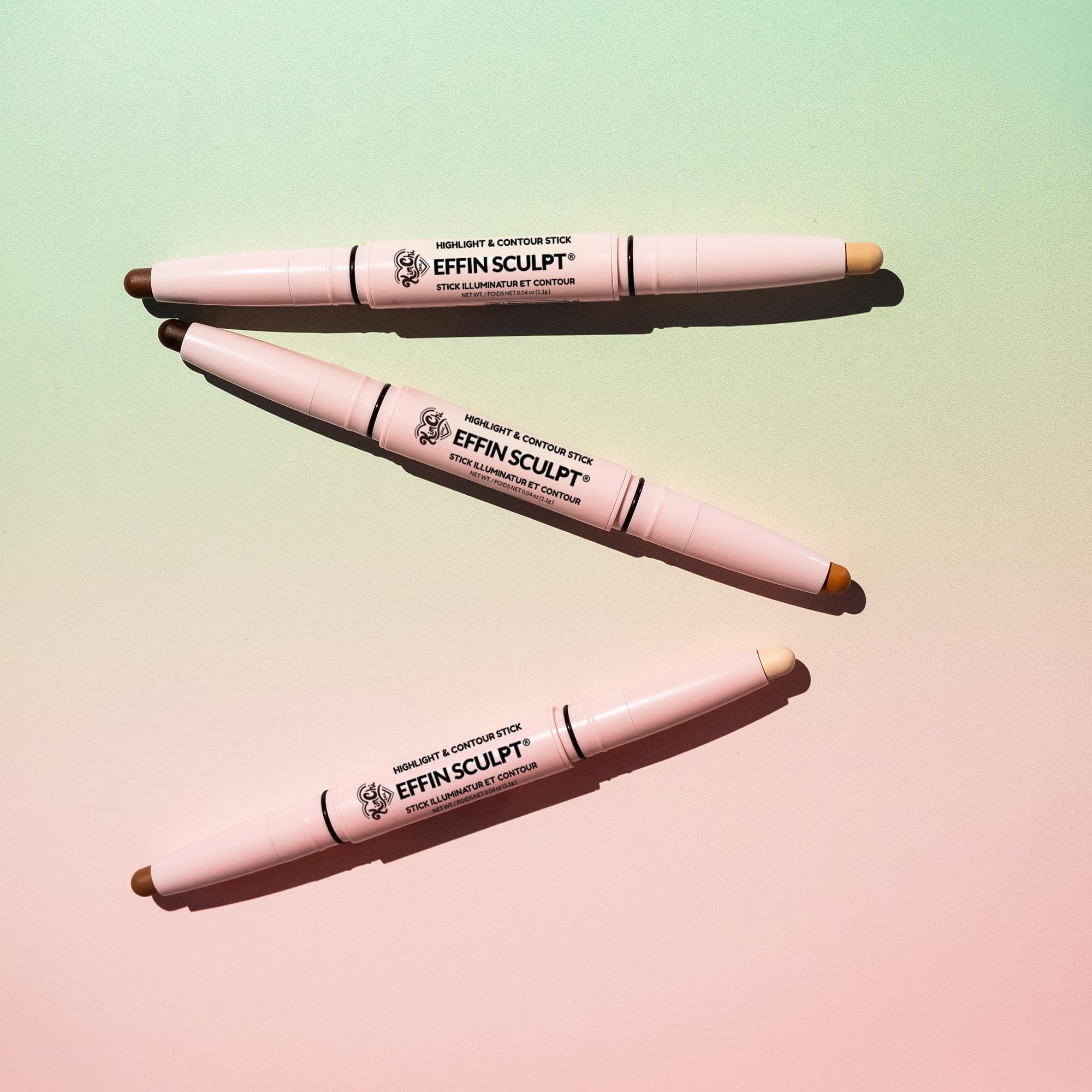 KimChiChic Beauty Effn Sculpt Dual-Ended Highlight & Contour Stick – Creamy, Blendable, Cruelty-Free (Light)