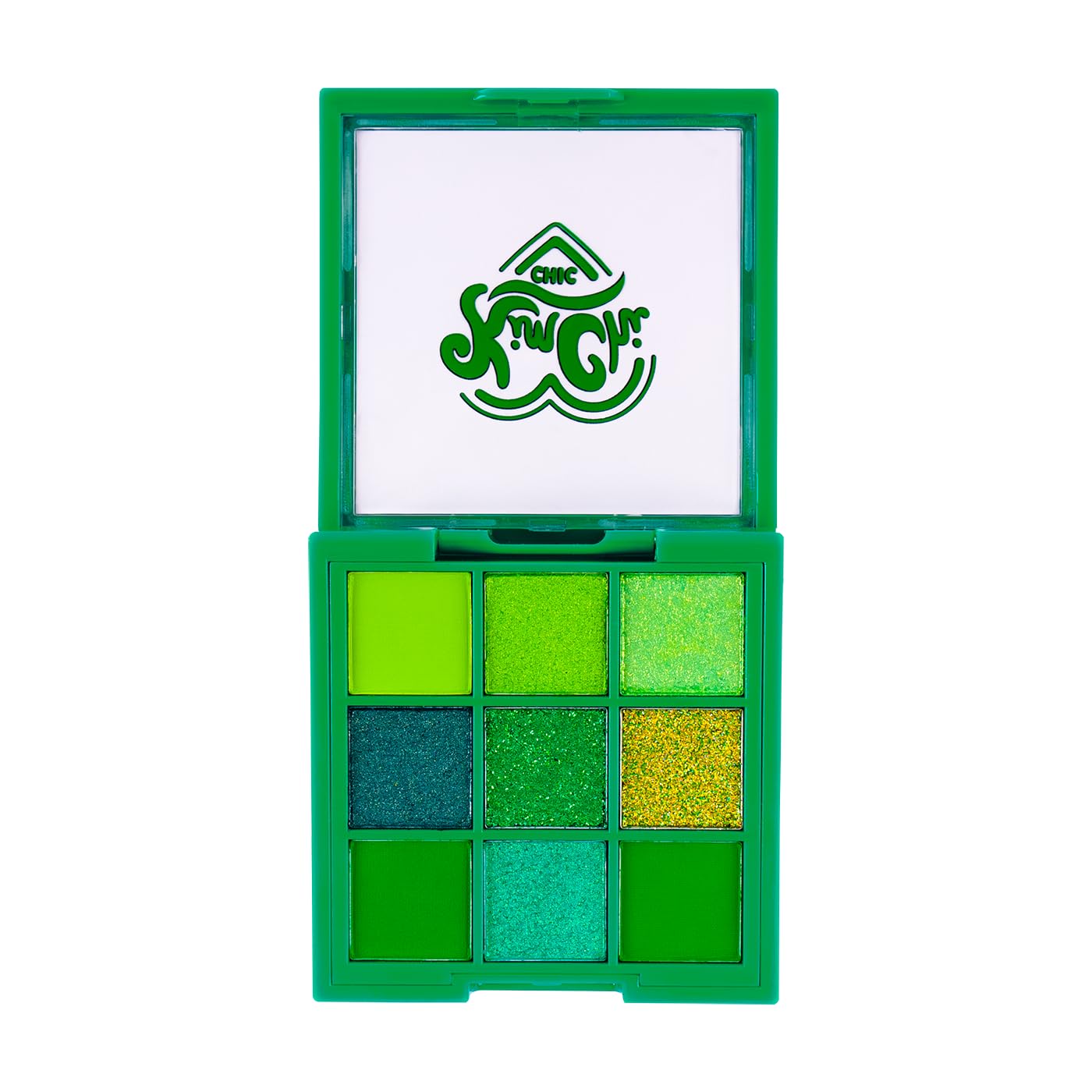 KimChiChic Jewel Collection Emerald Eyeshadow Palette – Pigmented, Blendable, Long-Lasting Matte & Glitter Shades | Cruelty-Free