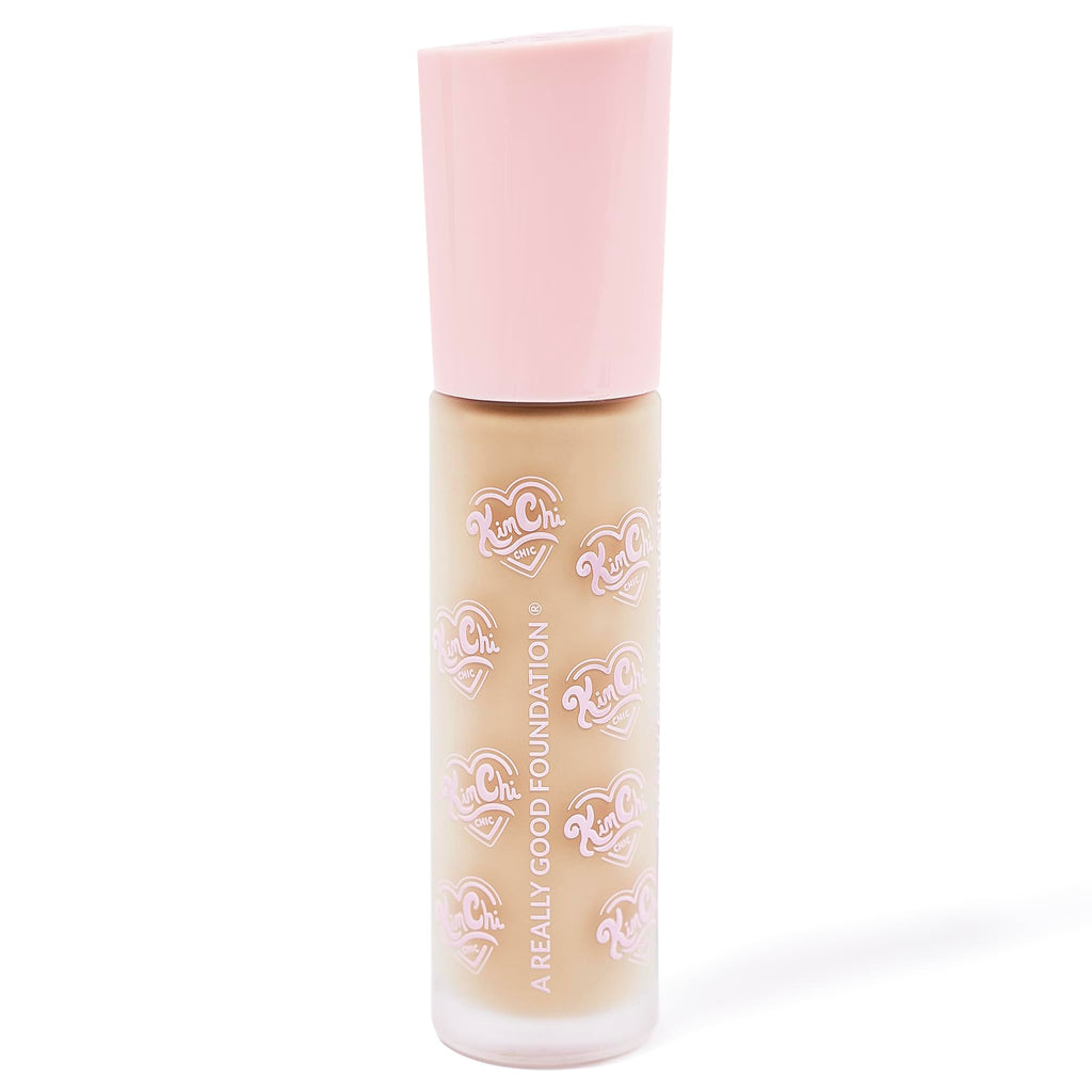 KimChiChic A Really Good Foundation – Medium to Full Coverage, 104L Fair and Warm Olive