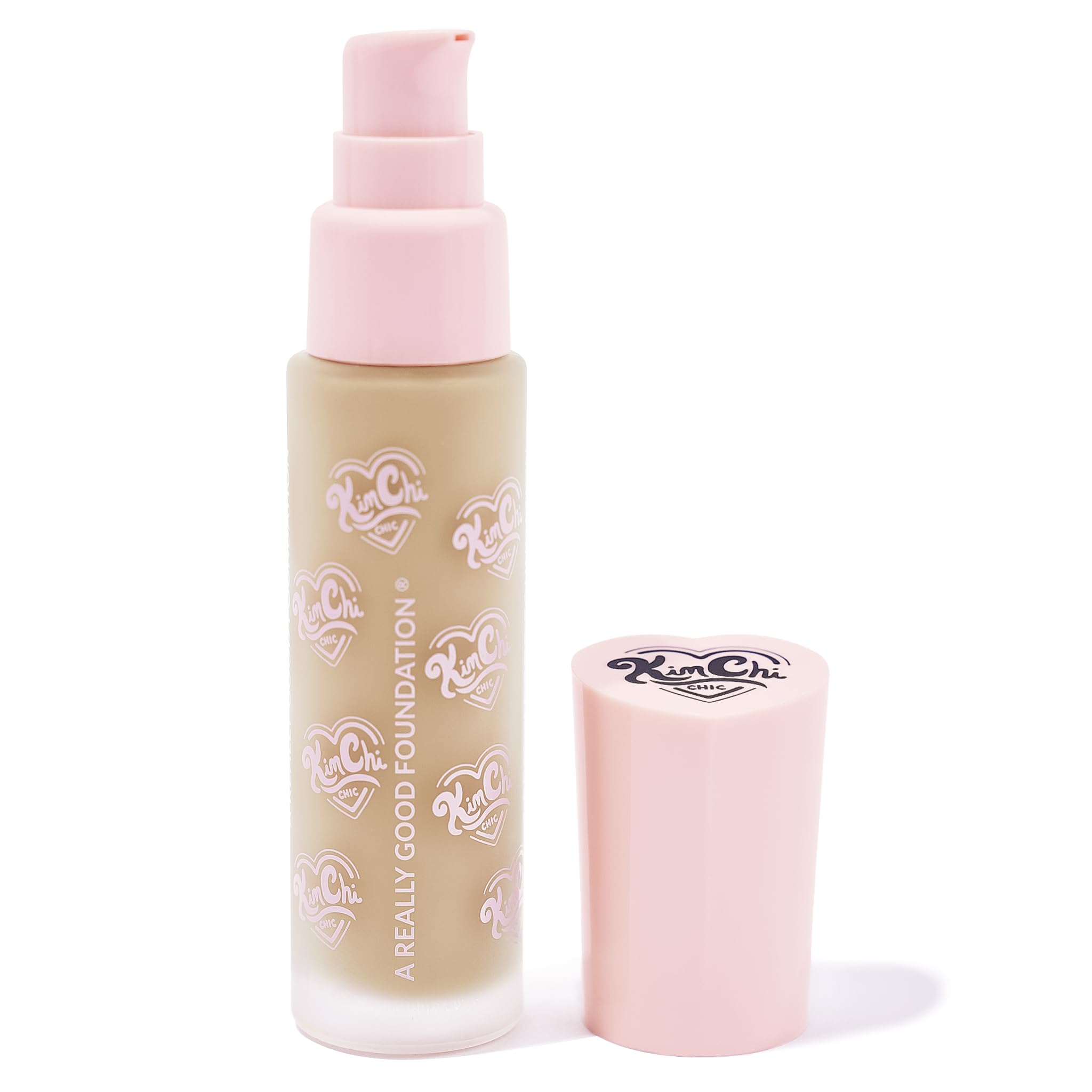 KimChiChic Beauty A Really Good Foundation – Medium to Full Coverage, Lightweight, Vegan & Cruelty-Free (1.0 fl oz, 106L Light + Neutral Undertones)