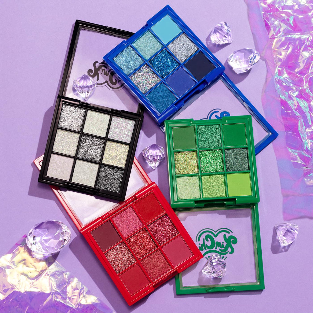 KimChiChic Beauty Jewel Collection Eyeshadow Palette – Ruby | Highly Pigmented Matte & Glitter Shades