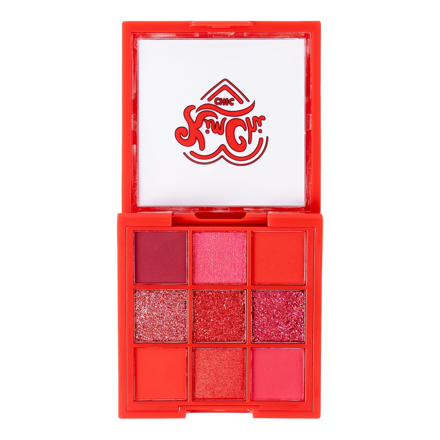 KimChiChic Beauty Jewel Collection Eyeshadow Palette – Ruby | Highly Pigmented Matte & Glitter Shades
