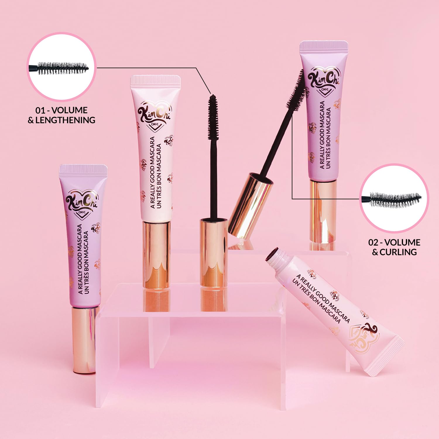 KimChiChic Beauty A Really Good Mascara – 01-Volume & Lengthening, Volumizing Formula, Vitamin E, Cruelty-Free