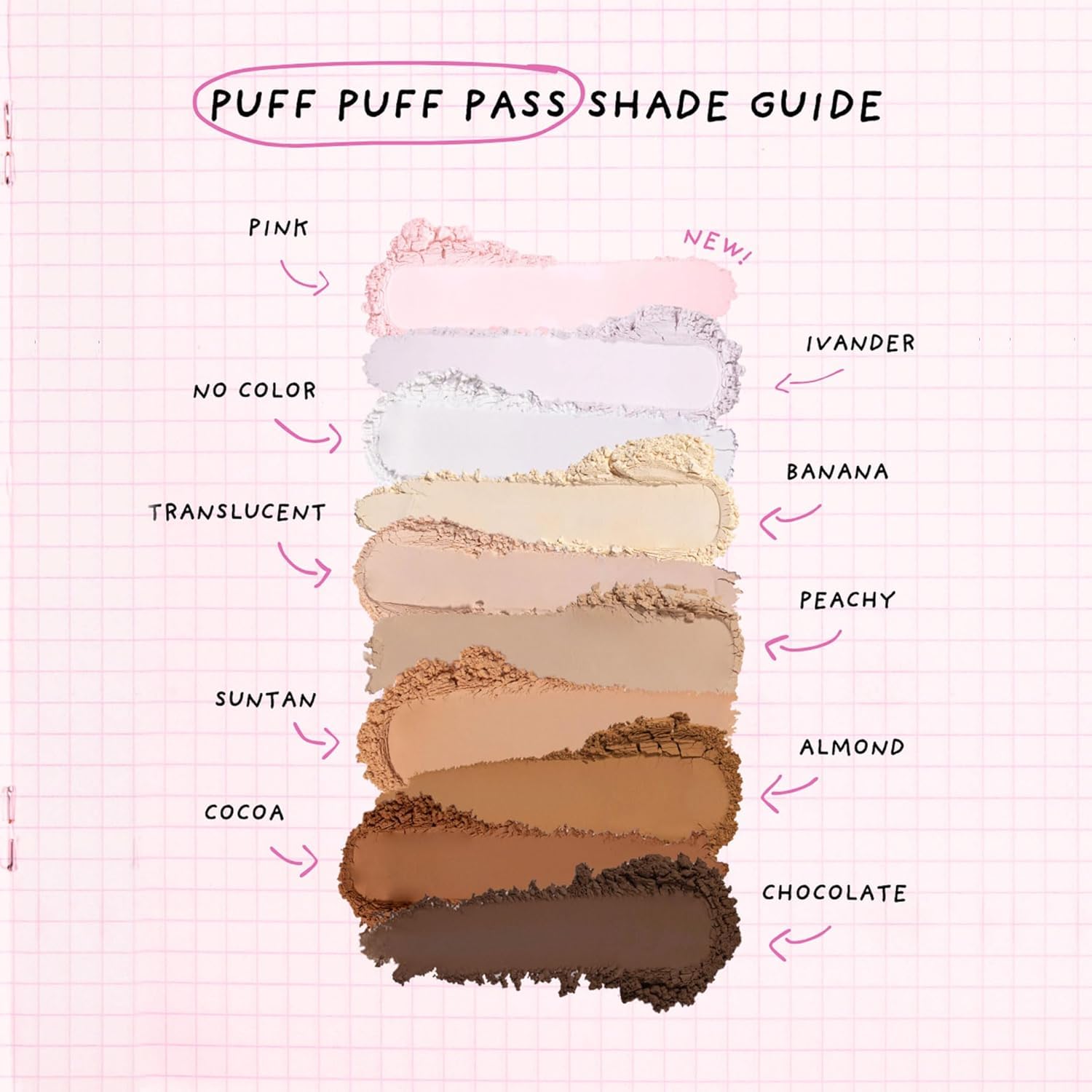 KimChiChic Mini Me Puff Puff Pass Set + Banana Bake Setting Powder, 0.17oz