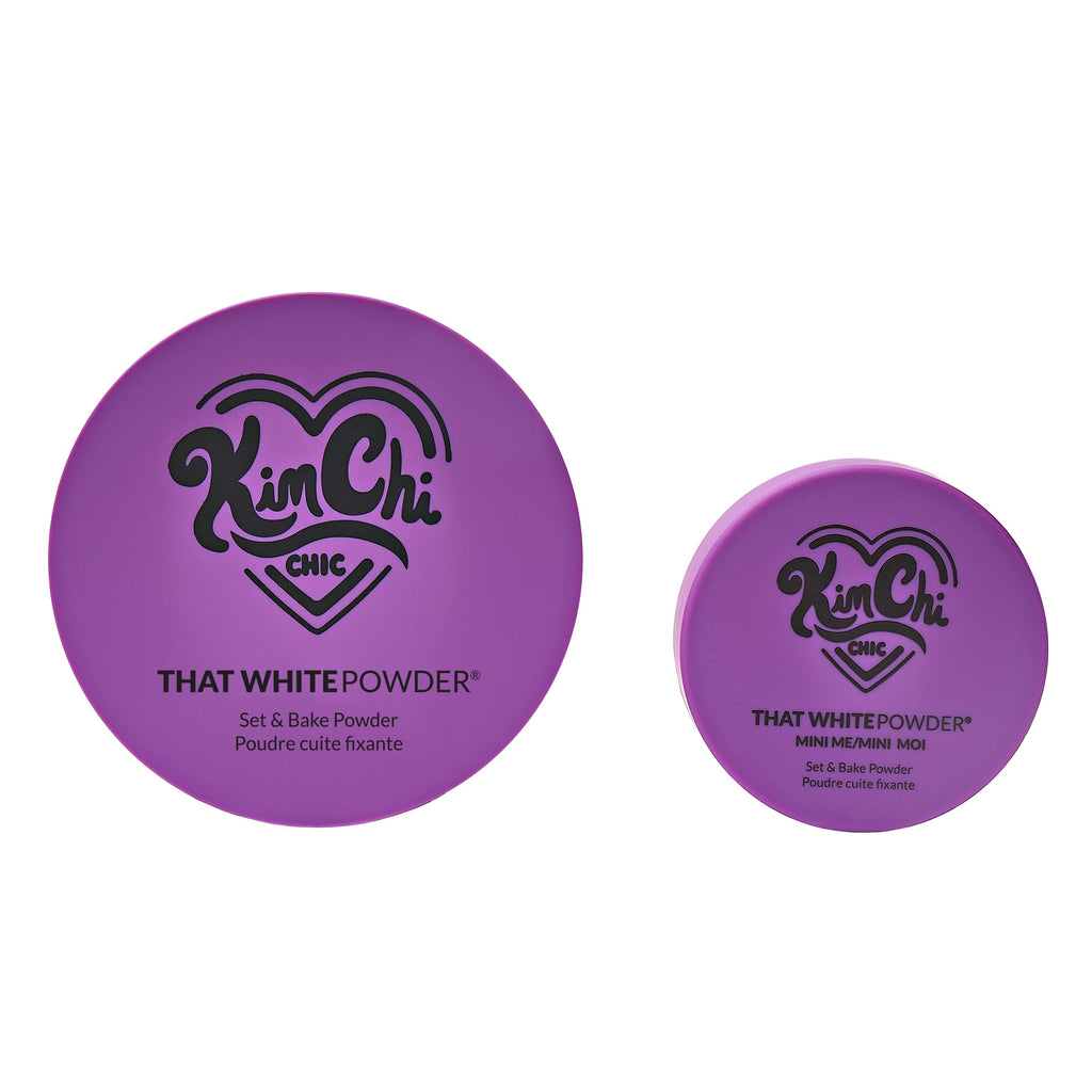 KimChiChic Beauty Mini Me That White Powder Set | Matte Setting Powder 0.17 oz