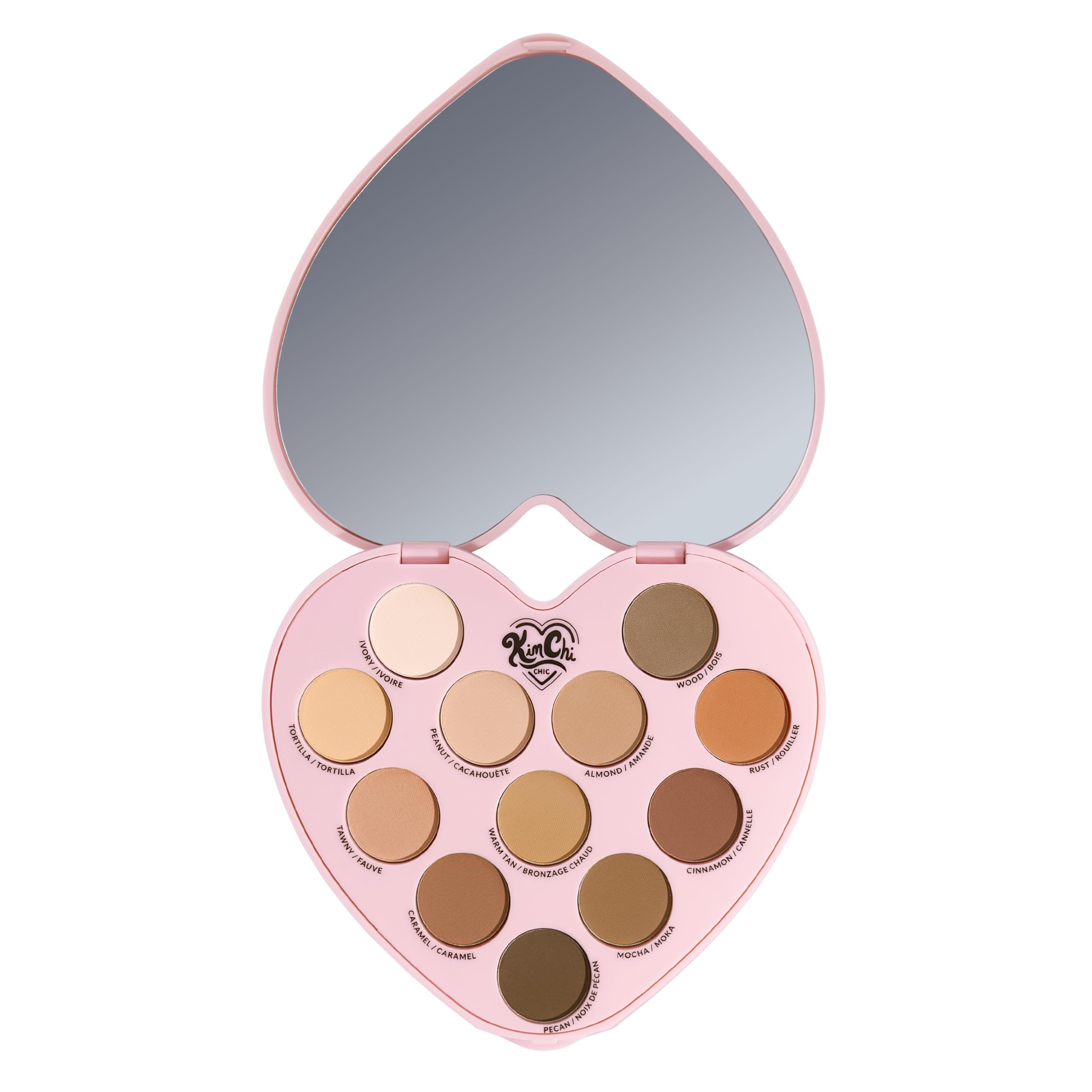 KimChiChic Beauty Spinning Hearts Love Eyeshadow Palette – 12 Shades, Long-Lasting, Cruelty-Free