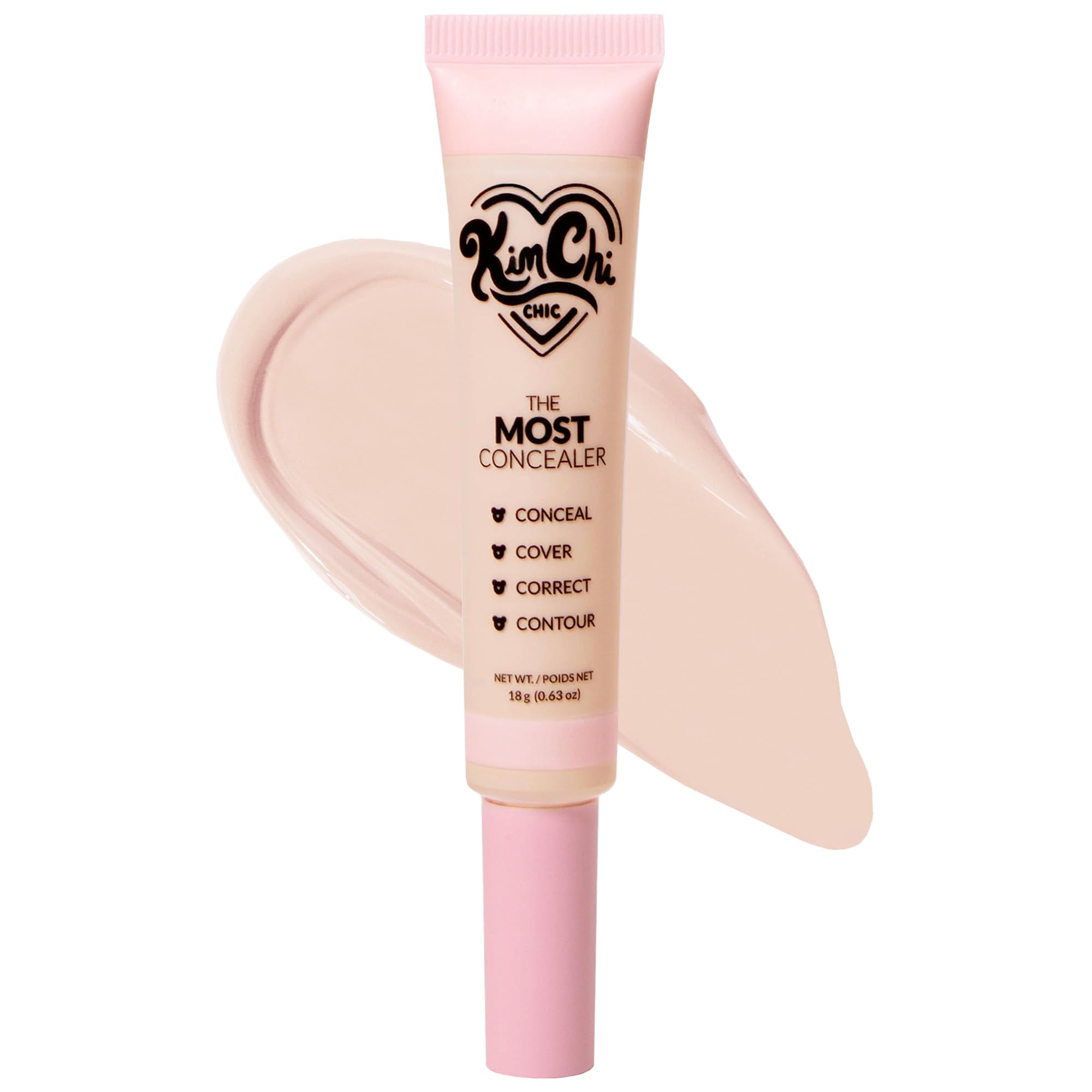 KimChiChic Beauty The Most Concealer – Full Coverage, Water-Resistant, Matte-Satin Finish
