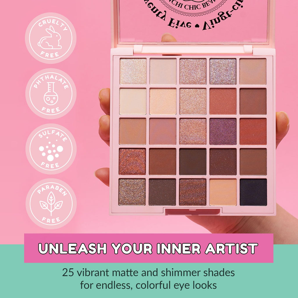 KimChiChic Twenty Five Eyeshadow Palette – 25 Matte & Shimmer Shades