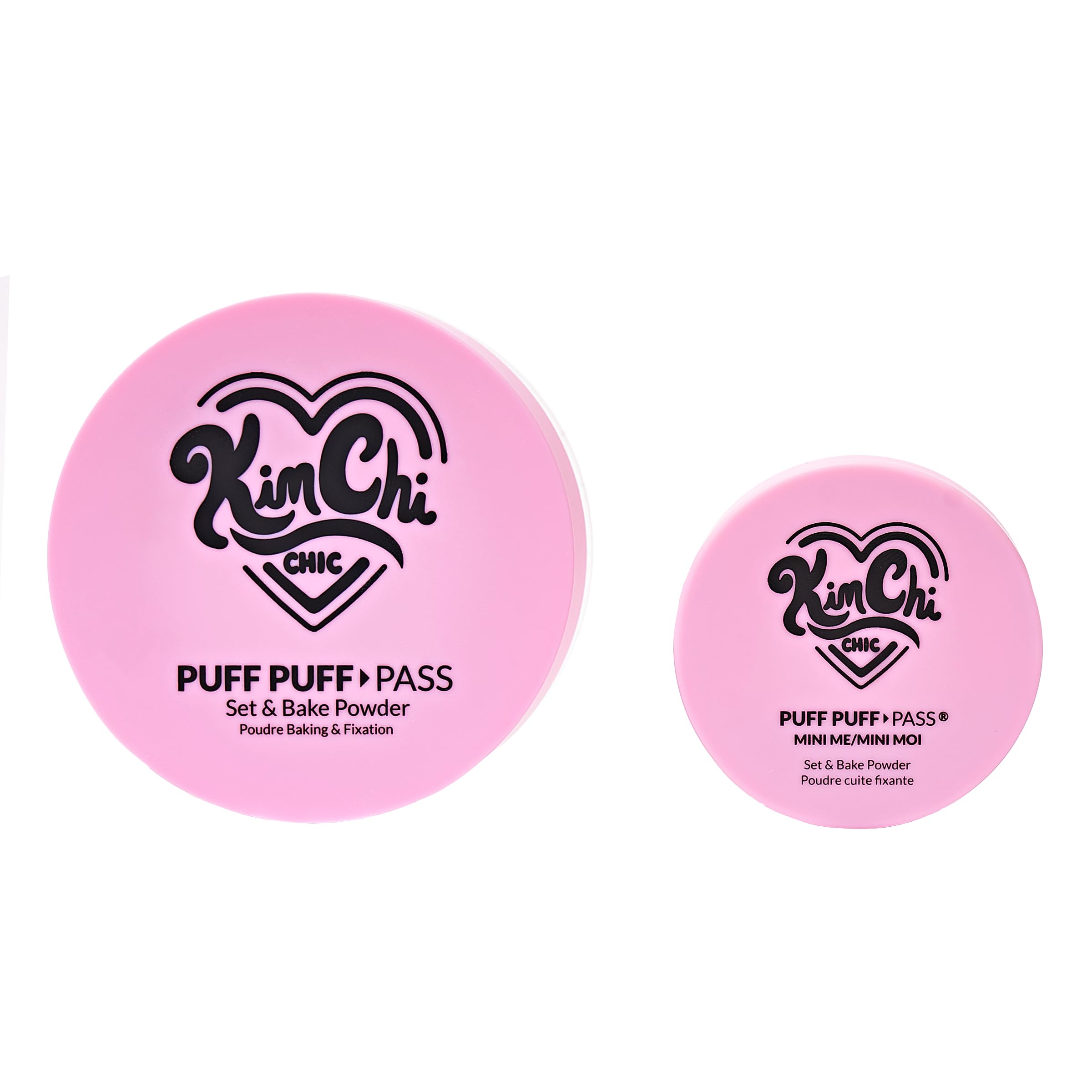 KimChiChic Mini Me Puff Puff Pass Set + Banana Bake Setting Powder, 0.17oz