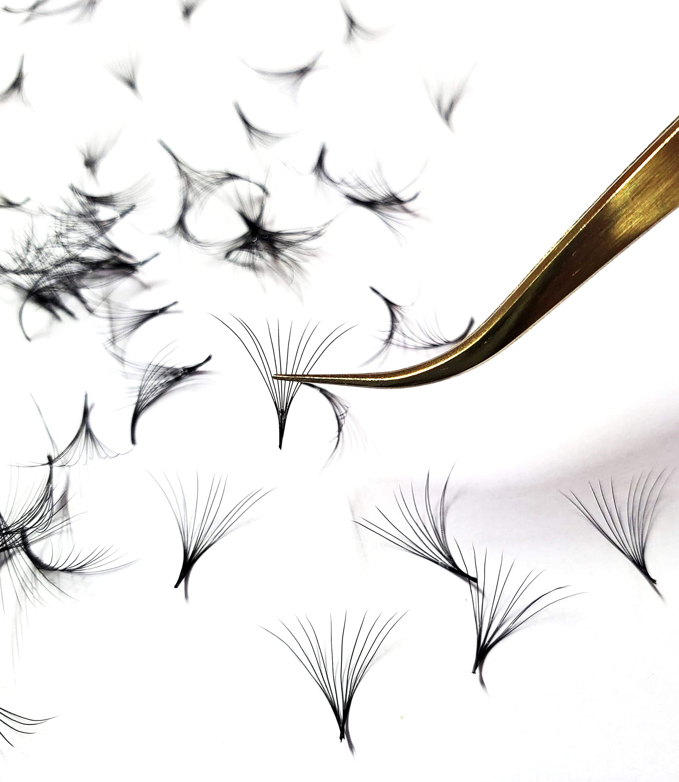 Kimeyelashes Premade Volume Fans 9–16mm | C/D Curl Wispy Promade 4D–10D