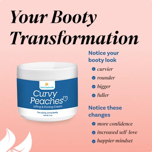 KIMI Naturals Curvy Peaches Butt Enhancement Cream – Fast Growth & Firming (4 oz)