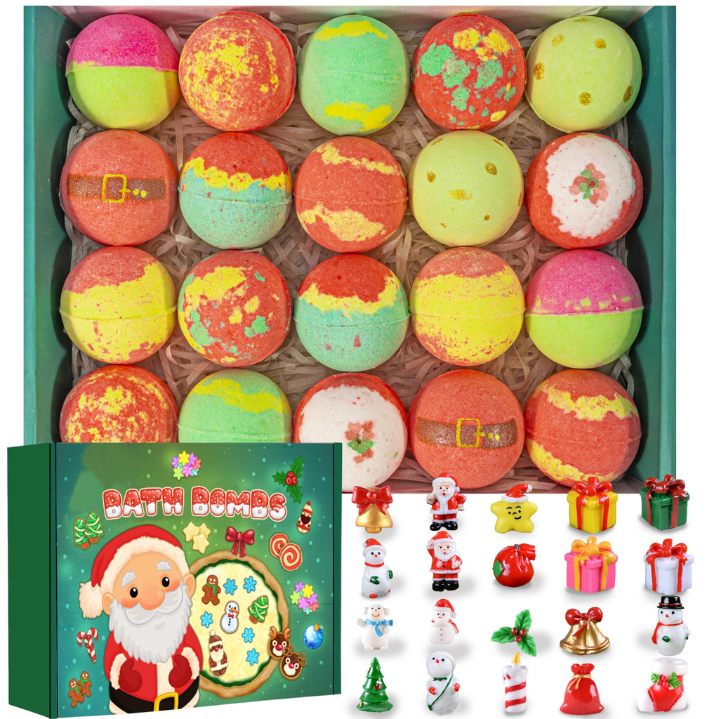 Kims Cosiart 20-Pack Bath Balls with Surprises – Christmas Gift Set