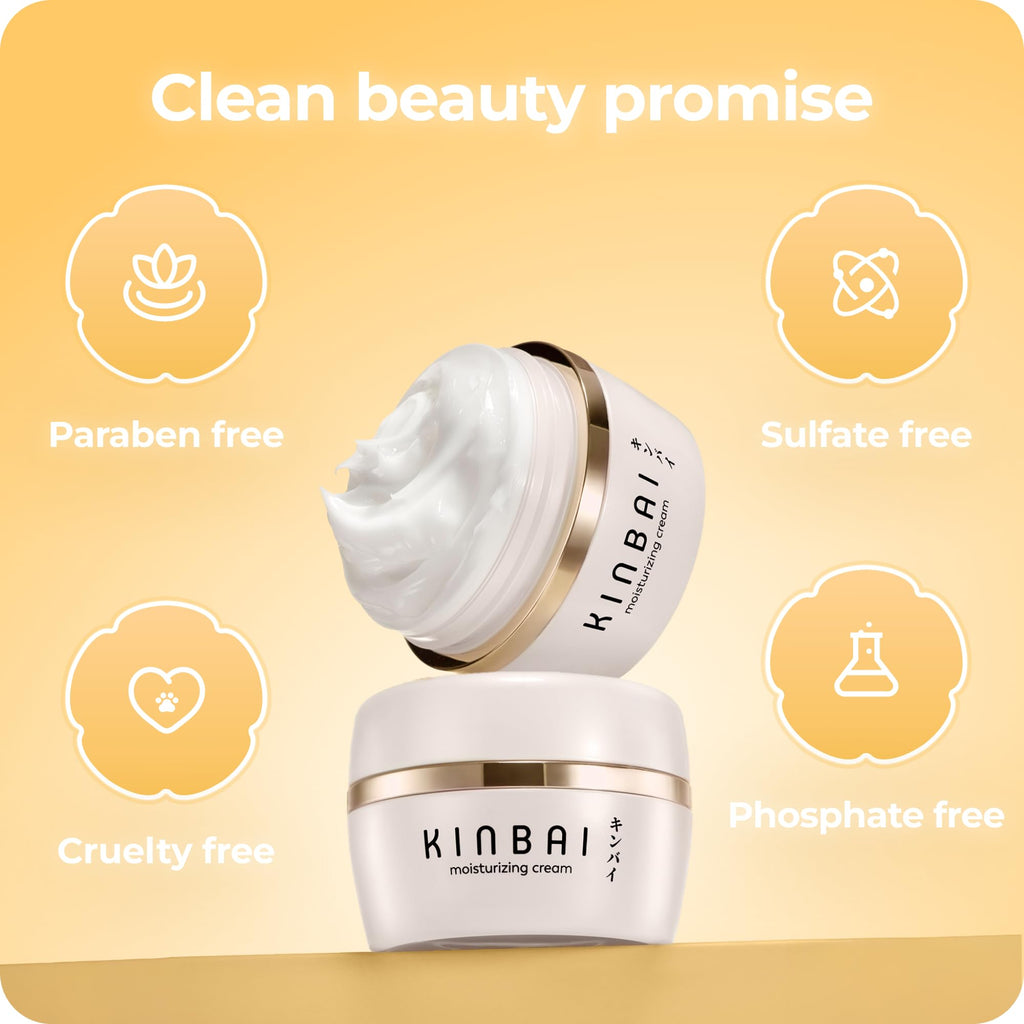 Kinbai Face Cream – Fragrance-Free Hydrating Collagen Peptide Moisturizer