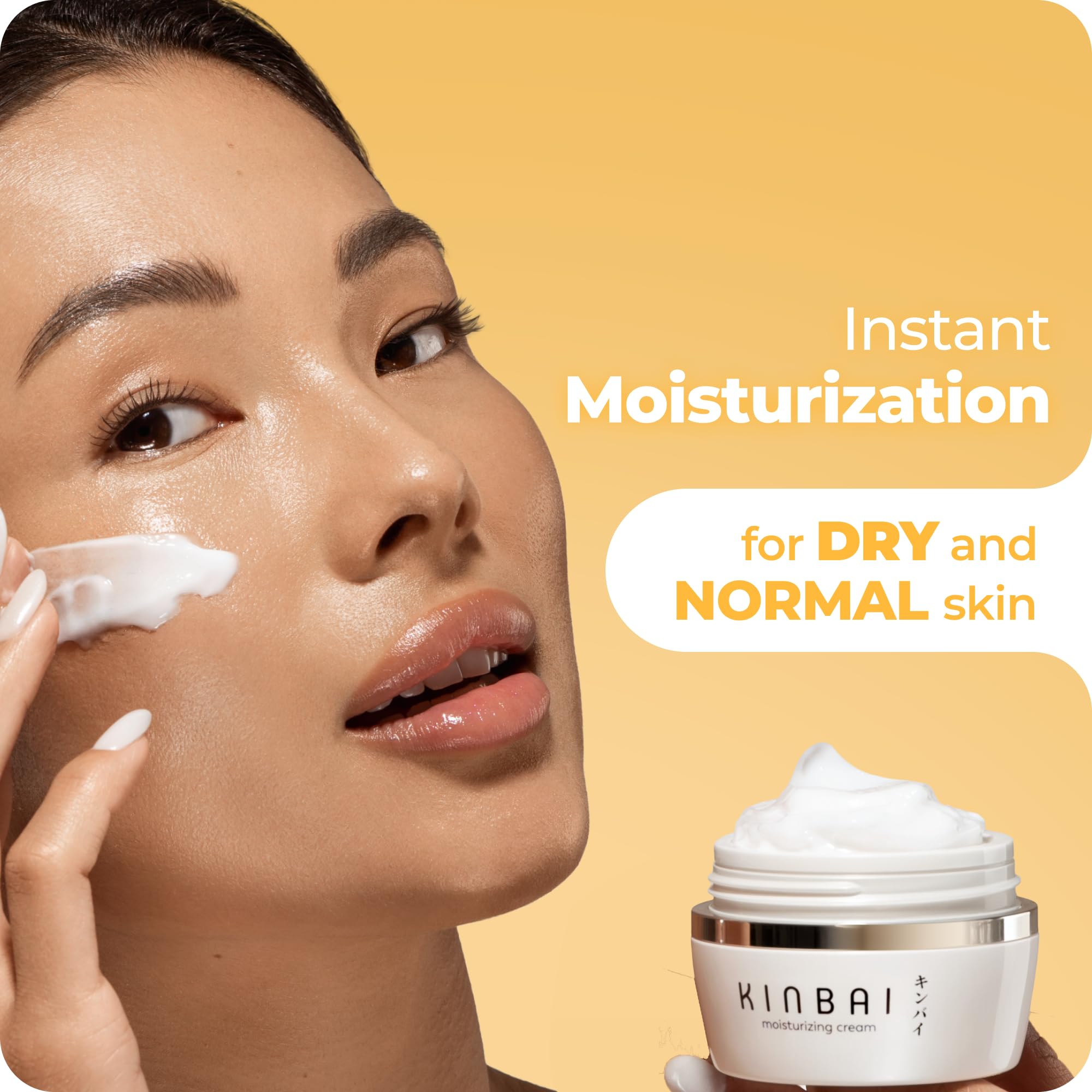 Kinbai Face Cream – Fragrance-Free Hydrating Collagen Peptide Moisturizer