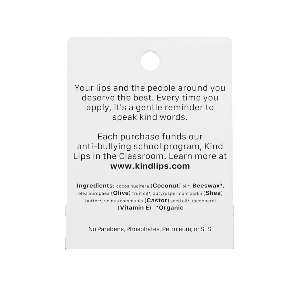 Kind Lips USDA Organic Lip Balm Unscented 3 Pack – 100% Natural, Moisturizing Lip Care