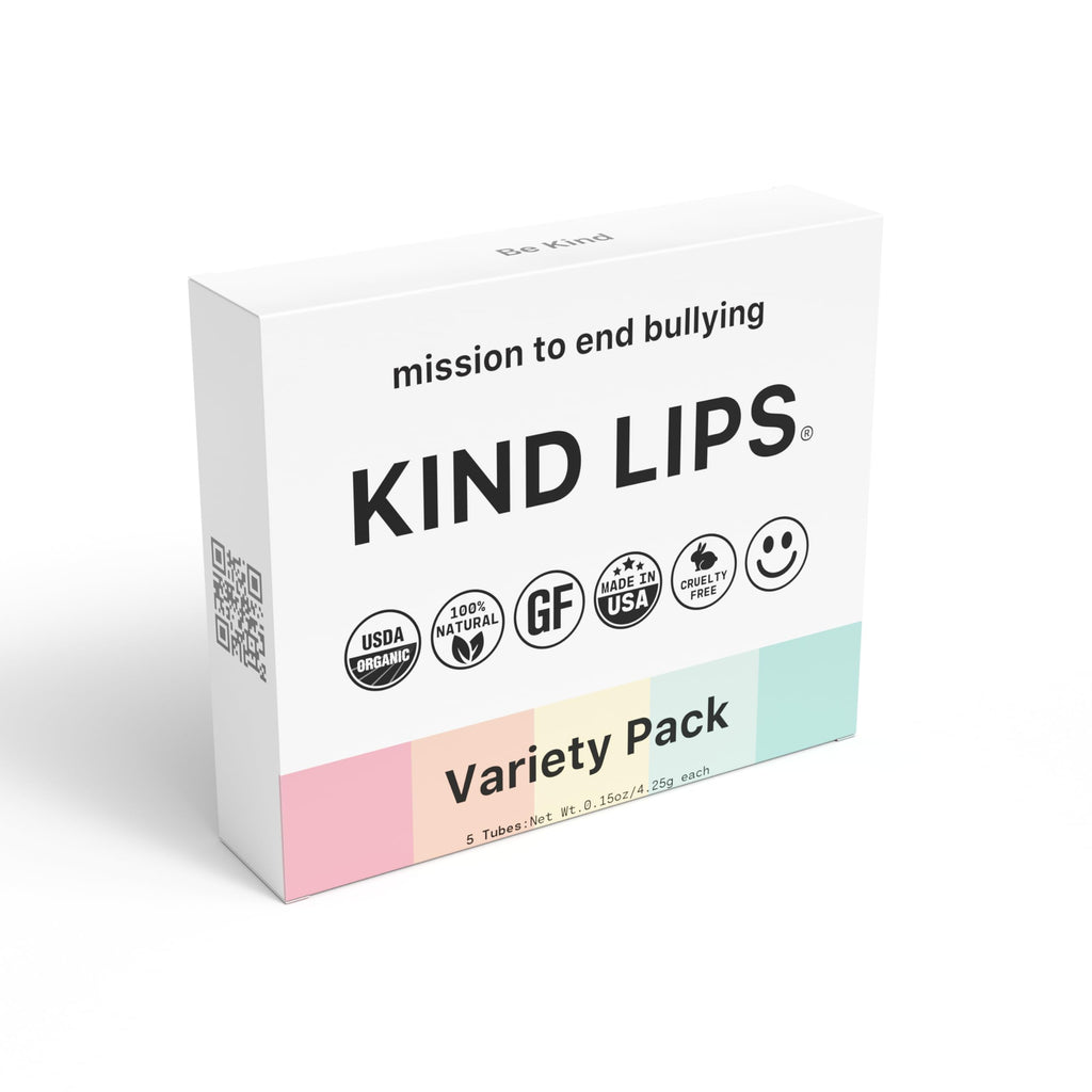 Kind Lips Organic Lip Balm Variety Pack – 3-Pack of Mint Mint, Vanilla Lemon, and Wild Cherry