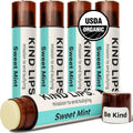 Kind Lips Sweet Mint Organic Lip Balm 5-Pack – Natural Moisturizing Lip Care