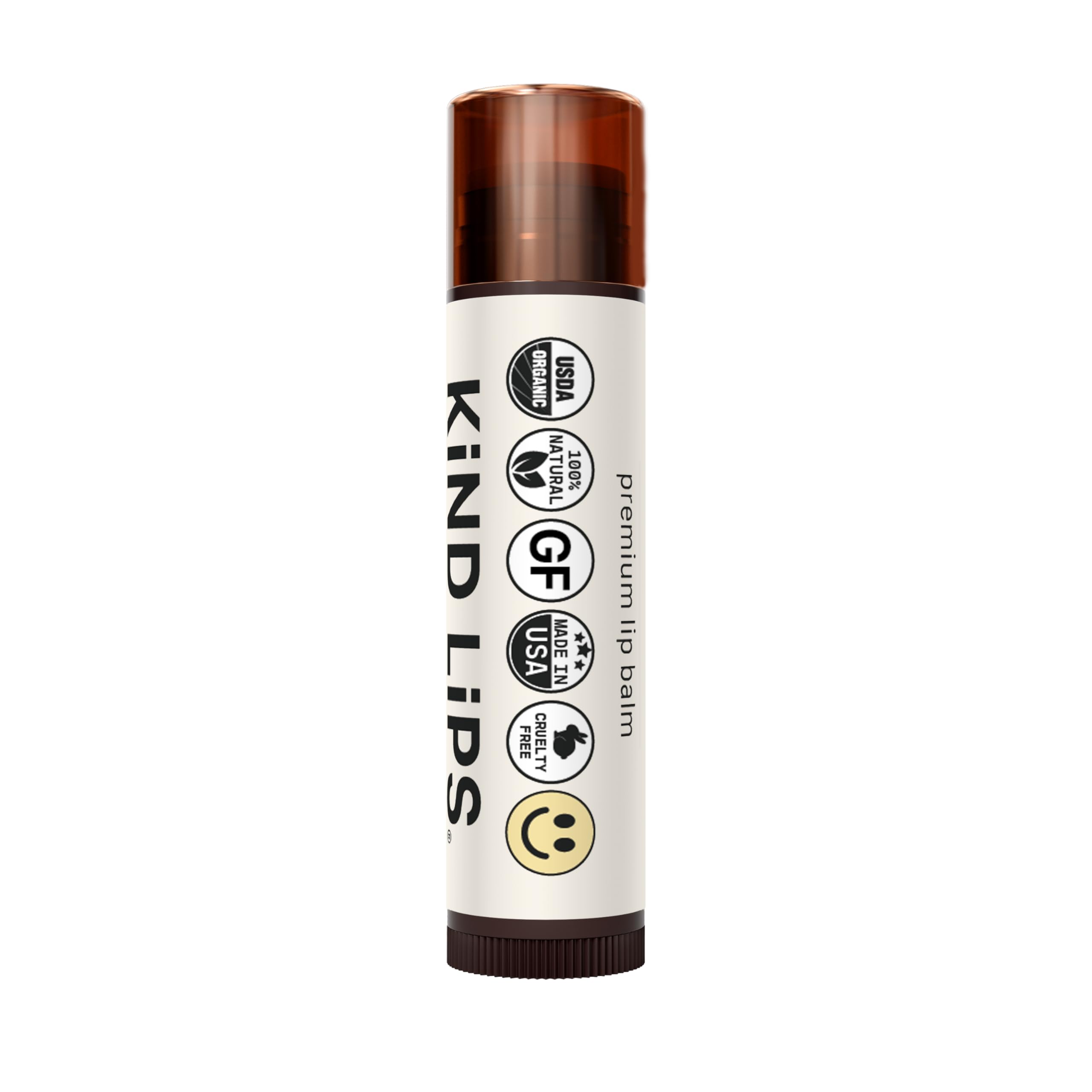 Kind Lips USDA Organic Lip Balm Unscented 3 Pack – 100% Natural, Moisturizing Lip Care