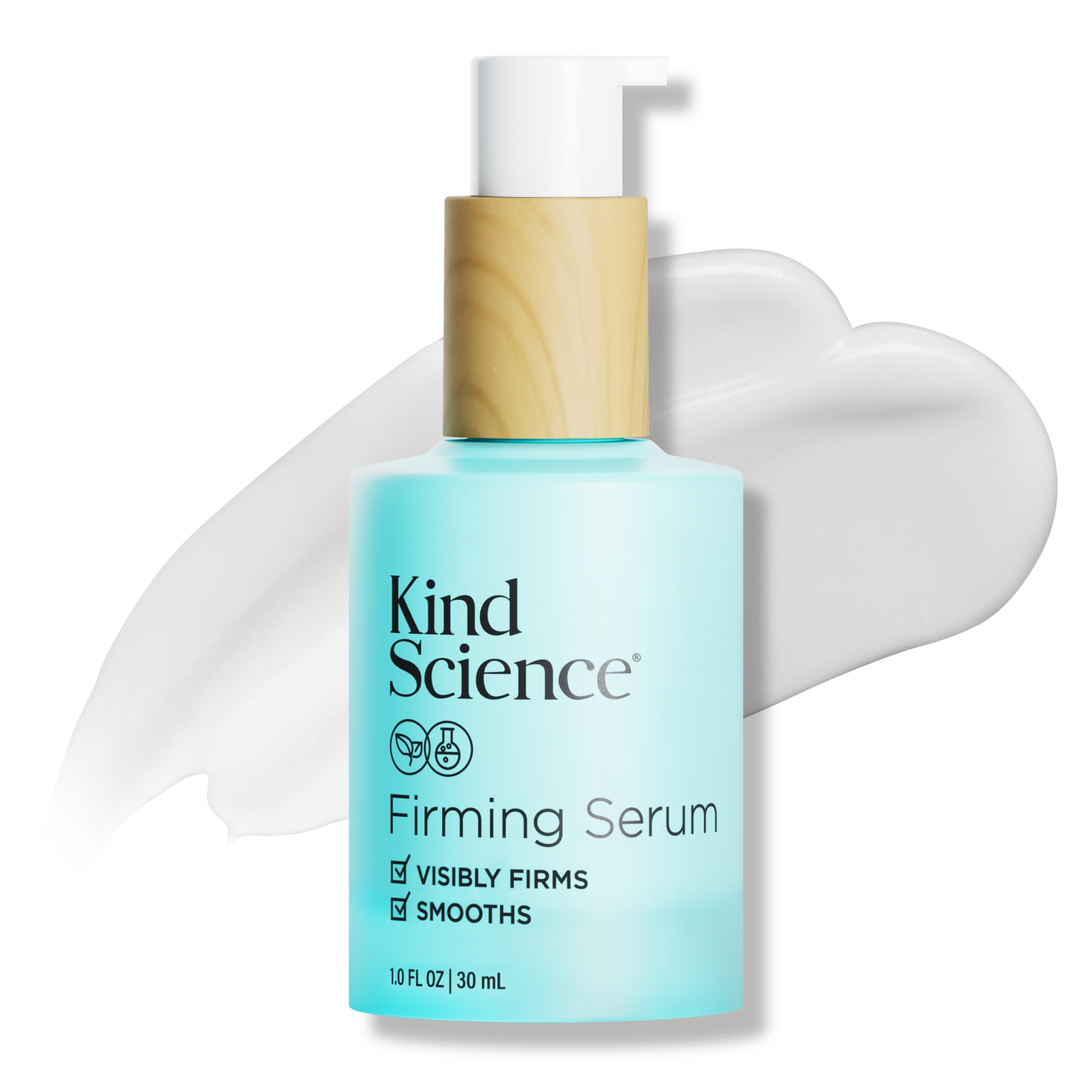 Kind Science Firming Serum – Bakuchiol & Peptides, Fragrance-Free, 1 fl oz